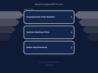 PharmacyGlobal2016.com